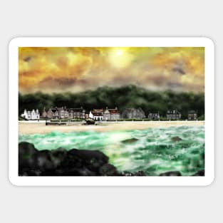 Millport Shore-Front, Isle of Cumbrae, West Coast of Scotland [2] Sticker